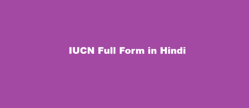 iucn full form in hindi